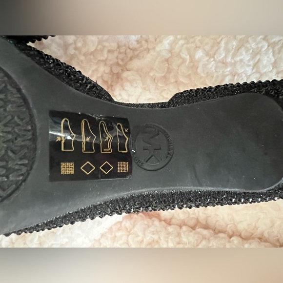 🎉HP🥳 NIB Michael Kors Dorothy Flex D’orsay Glitter Chain Mesh Heels in Black - Picture 12 of 12